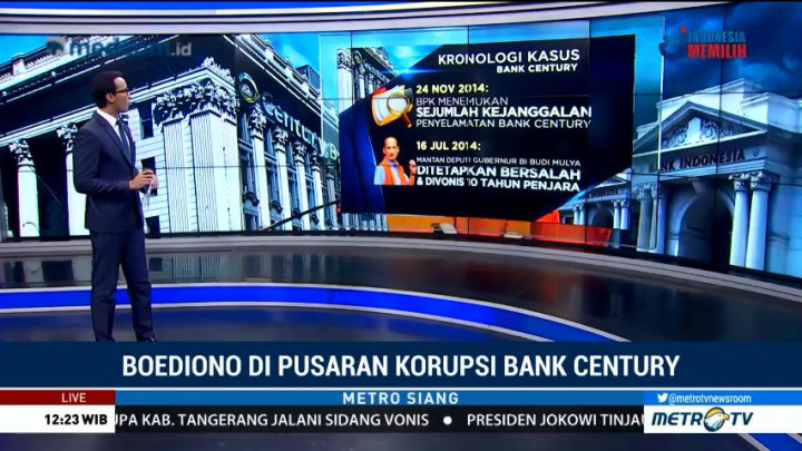 Kronologi Kasus Korupsi Bank Century