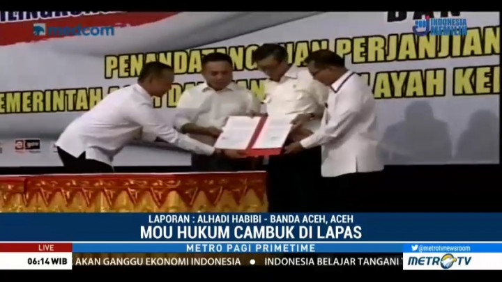 Hukuman Cambuk di Aceh Dipindah ke Lapas