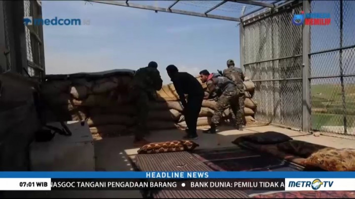 Militer Suriah dan Koalisi AS Bersiaga di Kota Manbij