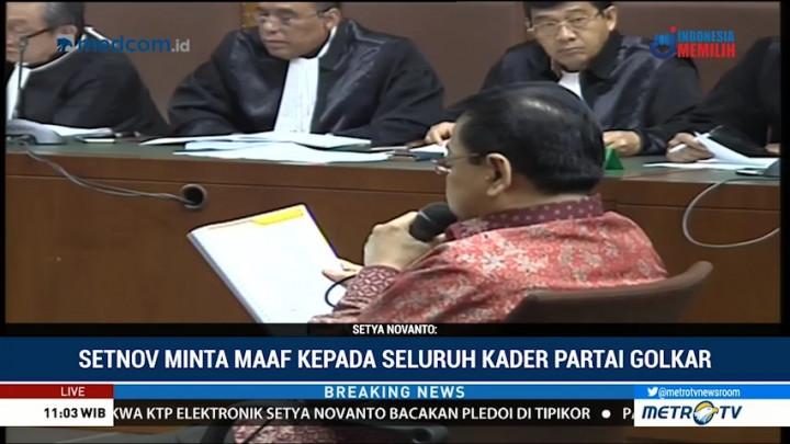 Setya Novanto Bacakan Nota Pembelaan (5)