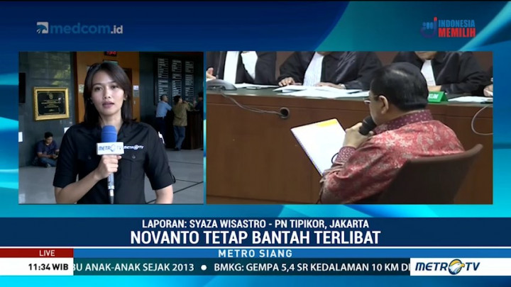 Bacakan Pledoi, Setya Novanto Bantah Intervensi Proyek KTP-el
