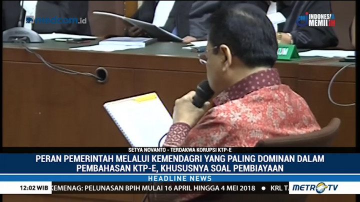 Novanto Sebut Peran Kemendagri Lebih Dominan soal Anggaran KTP-el