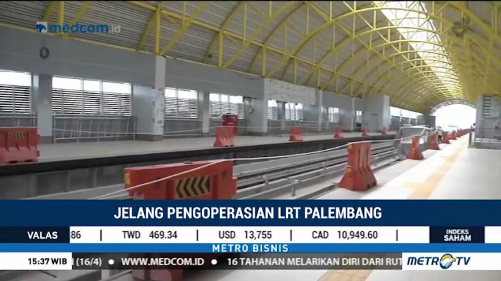 Proyek LRT Palembang Telah Rampung 90%
