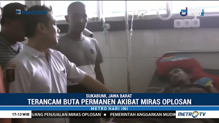 Satu Korban Miras Oplosan di Sukabumi Terancam Buta