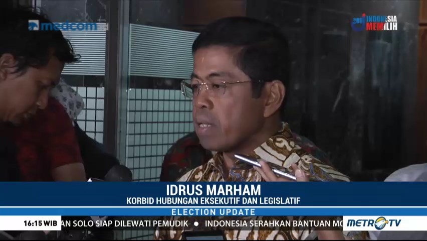 Idrus Marham Nilai Jokowi Butuh Dua Periode untuk Tuntaskan Program