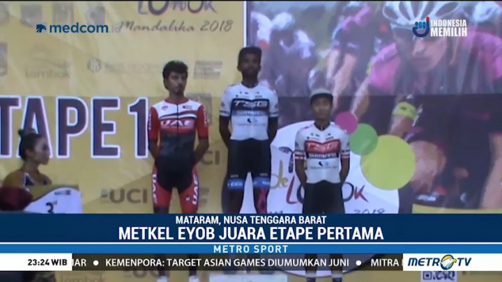 Metkel Eyob Juara Etape Pertama Tour de Lombok Mandalika