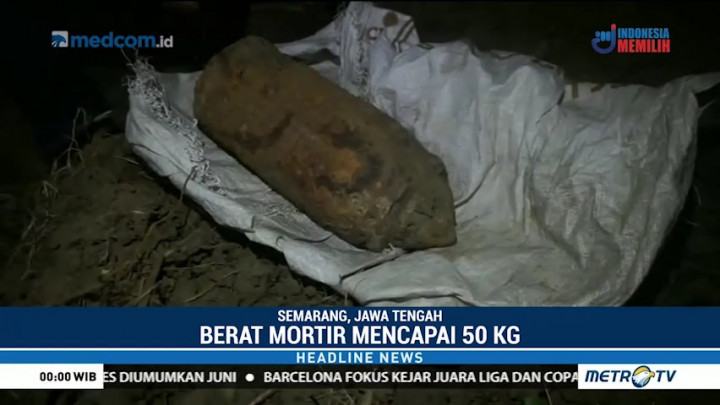 Warga Semarang Temukan Mortir Zaman Belanda