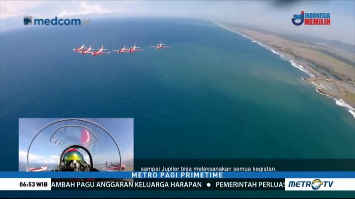 Suasana Haru Selimuti 'Farewell Flight' Komandan Tim Jupiter TNI-AU