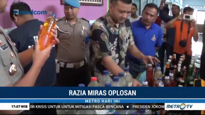 Polres Ciamis Sita Ribuan Botol Miras