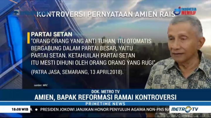 Amien Rais, Bapak Reformasi Ramai Kontroversi