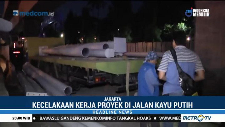 Kecelakaan Proyek Terjadi di Depan RS Columbia