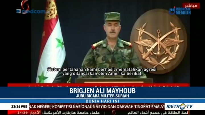 Suriah Klaim Berhasil Cegah Sebagian Besar Peluru Kendali AS