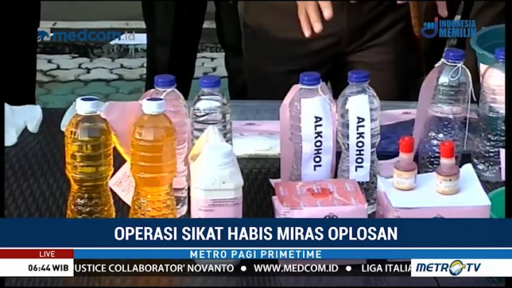 Pelaku Promosikan Miras Oplosan Sebagai Minuman Berenergi