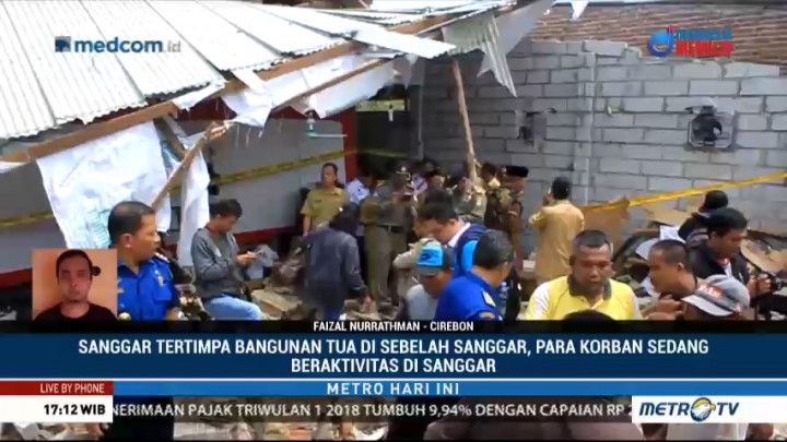 Sanggar Tari di Cirebon Roboh Akibat Tertimpa Reruntuhan Bangunan Tua