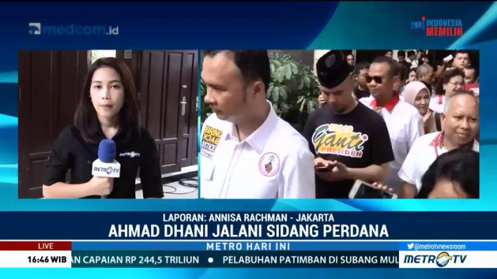 Ahmad Dhani Hadiri Sidang Bersama Al, El dan Dul