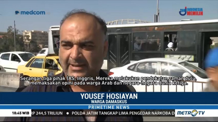 Warga Suriah Kecam Serangan AS