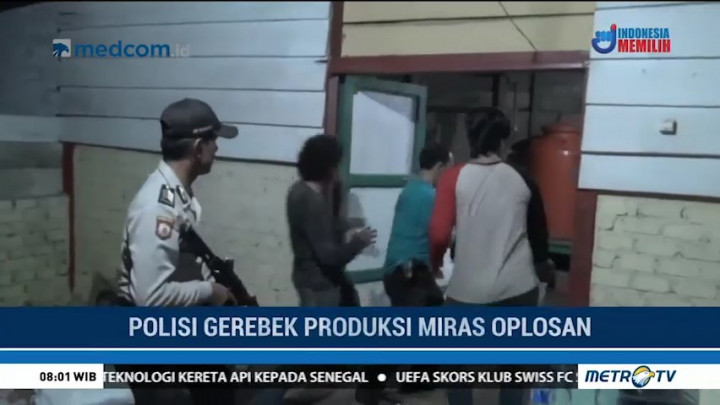 Polisi Gerebek Rumah Produksi Miras Oplosan di Musi Banyuasin