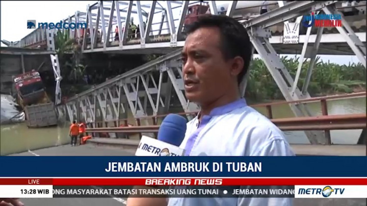 Kronologi Ambruknya Jembatan Widang Tuban