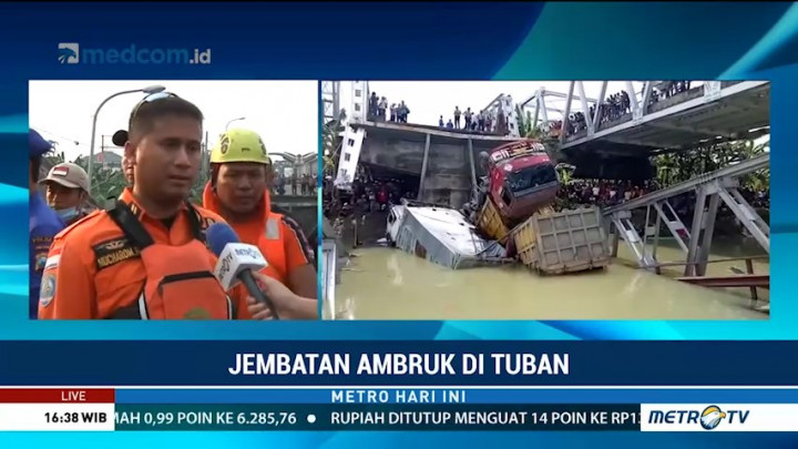 Jembatan Widang Ambruk, Crane yang Ada Belum Kuat untuk Evakuasi Truk