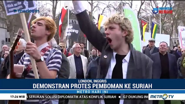 Warga Inggris Protes Serangan ke Suriah