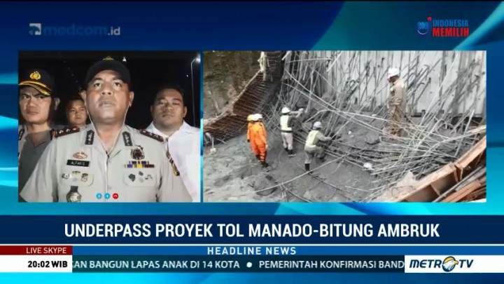 Posisi Korban Ambruknya Tol Manado-Bitung Ditemukan