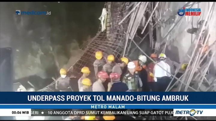 Satu Korban Ambruknya Tol Manado-Bitung Berhasil Dievakuasi
