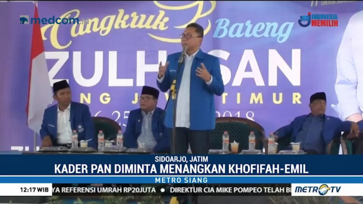 Zulkifli Hasan Safari Politik untuk Menangkan Khofifah-Emil