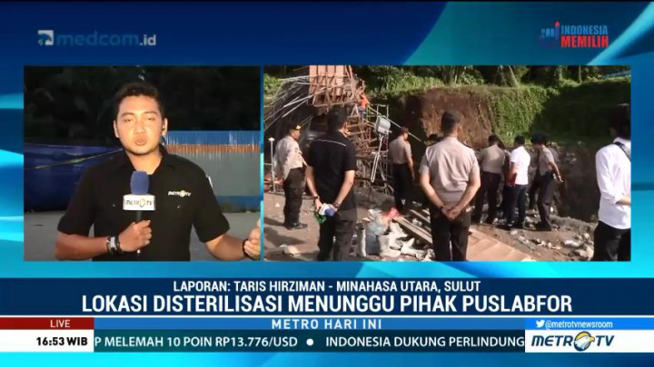 Lokasi Ambruknya Tol Manado-Bitung Disterilkan