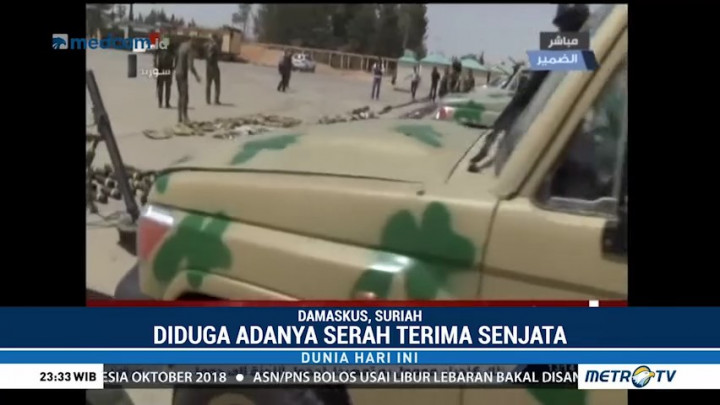 Diduga Ada Serah Terima Senjata Antara Pemberontak & Pemerintah Suriah