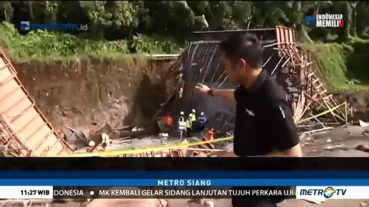 Begini Kondisi Overpass Tol Manado-Bitung yang Ambruk