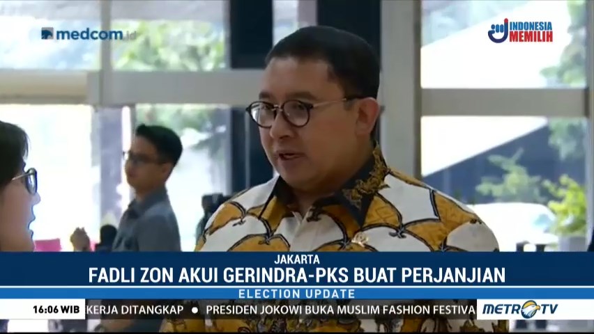 Fadli Zon Akui PKS-Gerindra Buat Perjanjian Politik