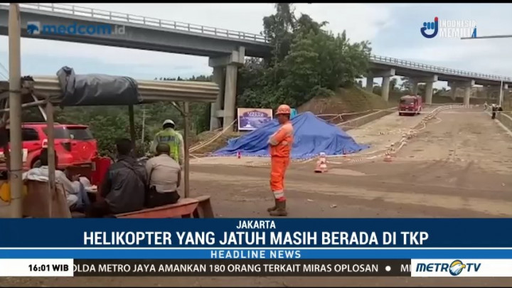 Kapolres Morowali Datangi TKP Helikopter Jatuh