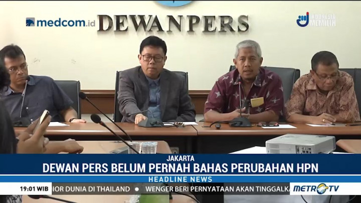 Dewan Pers Bantah Ubah Tanggal Hari Pers Nasional