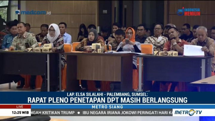 KPU Sulsel Gelar Rapat Pleno Penetapan DPT