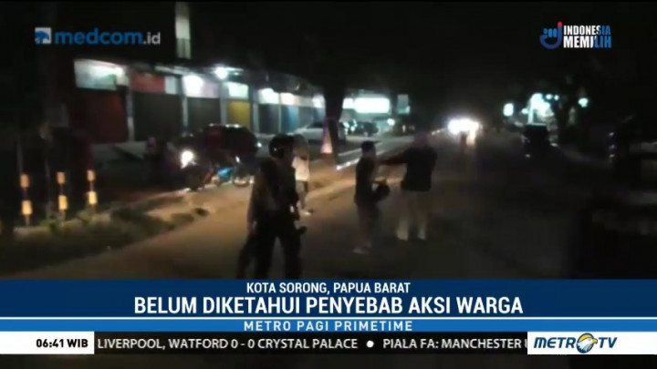 Puluhan Warga Diduga akan Gelar Keributan di Depan Mapolres Sorong Kota