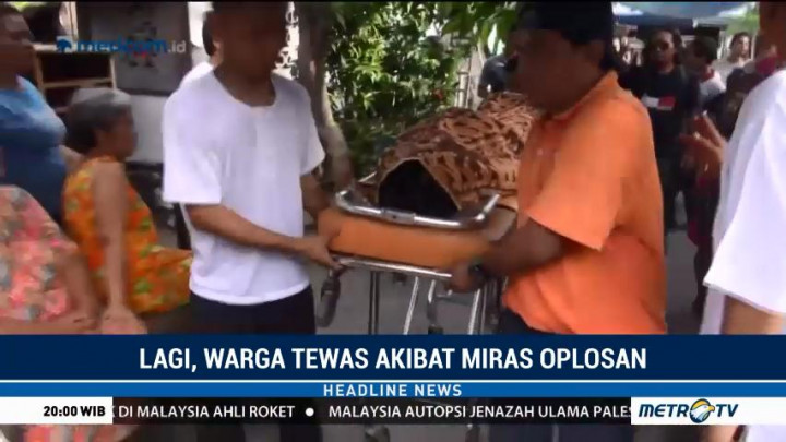 Tiga Orang Tewas Akibat Miras Oplosan di Surabaya