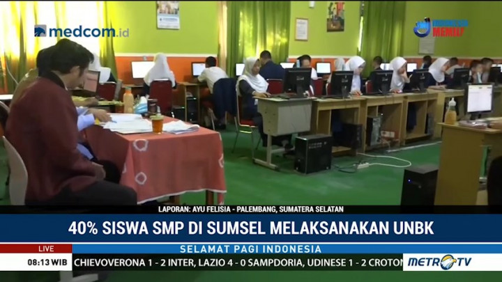 Baru 40% SMP di Sumsel yang Bisa Laksanakan UNBK