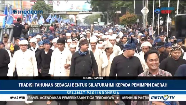 Rayakan Seba Baduy, Ribuan Warga Baduy Kunjungi Kota Serang