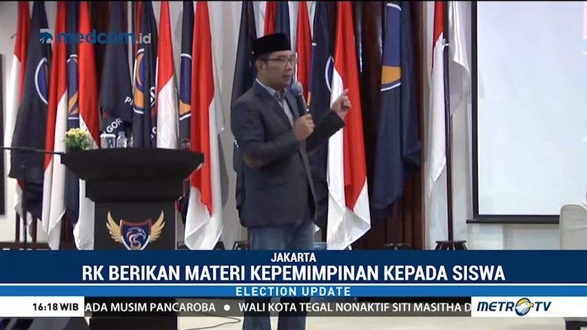 Ridwan Kamil Beri Materi Kepemimpinan kepada Siswa ABN NasDem