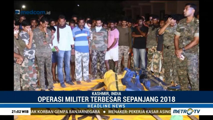 Bentrokan di Kashmir Tewaskan 16 Orang