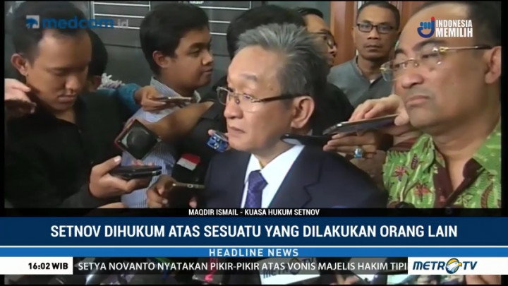 Setnov Divonis 15 Tahun, Kuasa Hukum Pertimbangkan Banding