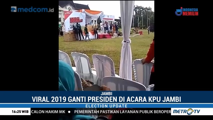Ada Teriakan 2019 Ganti Presiden di Acara KPU Jambi
