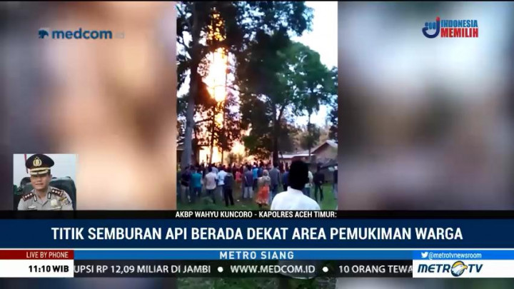 Kebakaran Sumur Minyak, Kapolres: Semburan Api di Pemukiman Warga