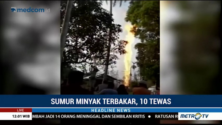 42 Korban Luka Kebakaran Sumur Minyak Dirawat di Beberapa RS