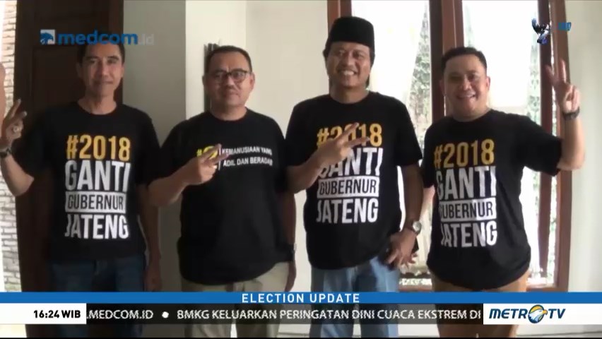 Pendukung Sudirman-Ida Gunakan Kaos #2018GantiGubernurJateng