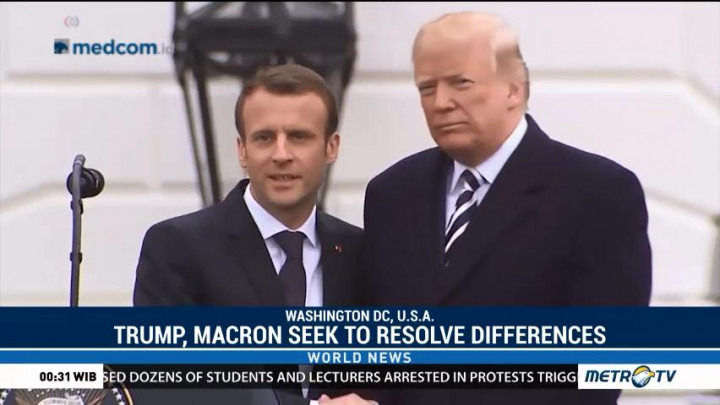 Trump, Macron Seek to Resolve Differences, Affirm Close Ties