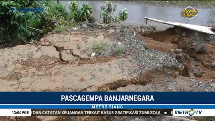Gempa Susulan Picu Pergerakan Tanah di Banjarnegara