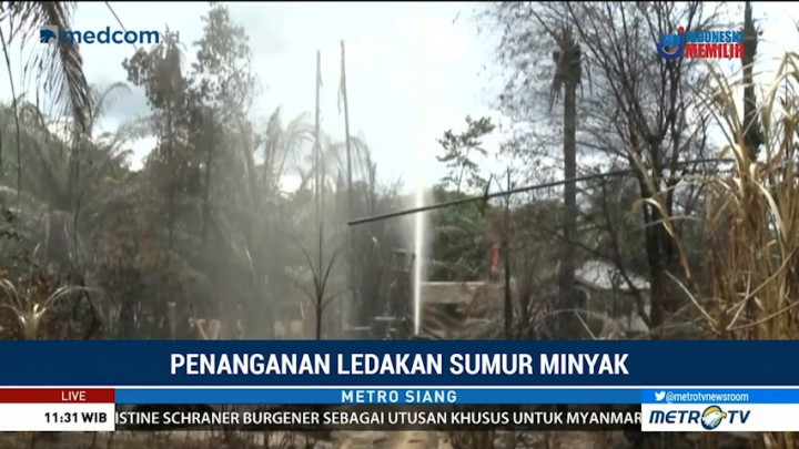 Minyak dan Gas Masih Menyembur dari Sumur Minyak di Aceh Timur