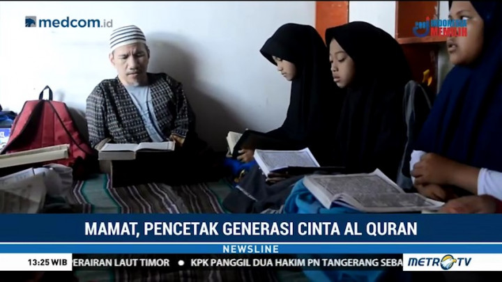 Mamat, Pria Difabel Pencetak Generasi Cinta Al Quran