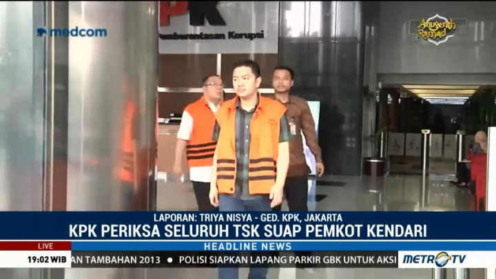 KPK Perpanjang Masa Tahanan Tersangka Suap Pemkot Kendari